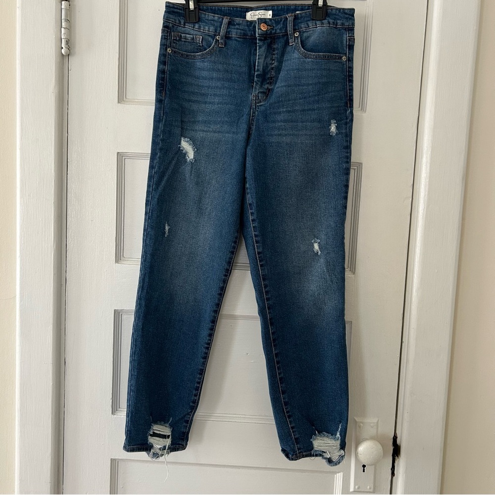 Jessica Simpson High Rise Slim Straight Jeans